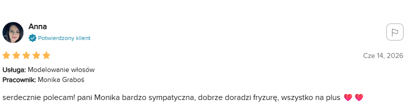 Opinia klientki 1